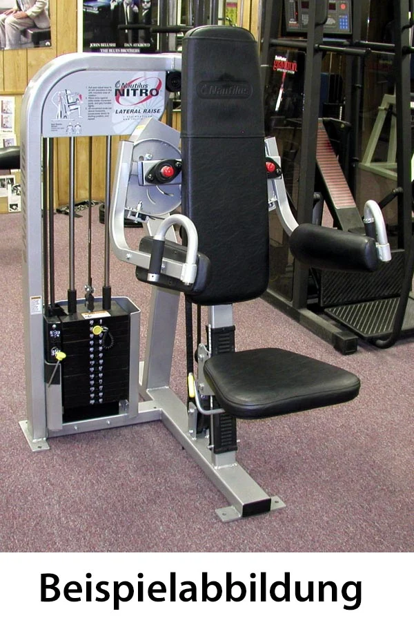 Nautilus Nitro Plus Seithebe, Lateral Raise, Silber, gebraucht