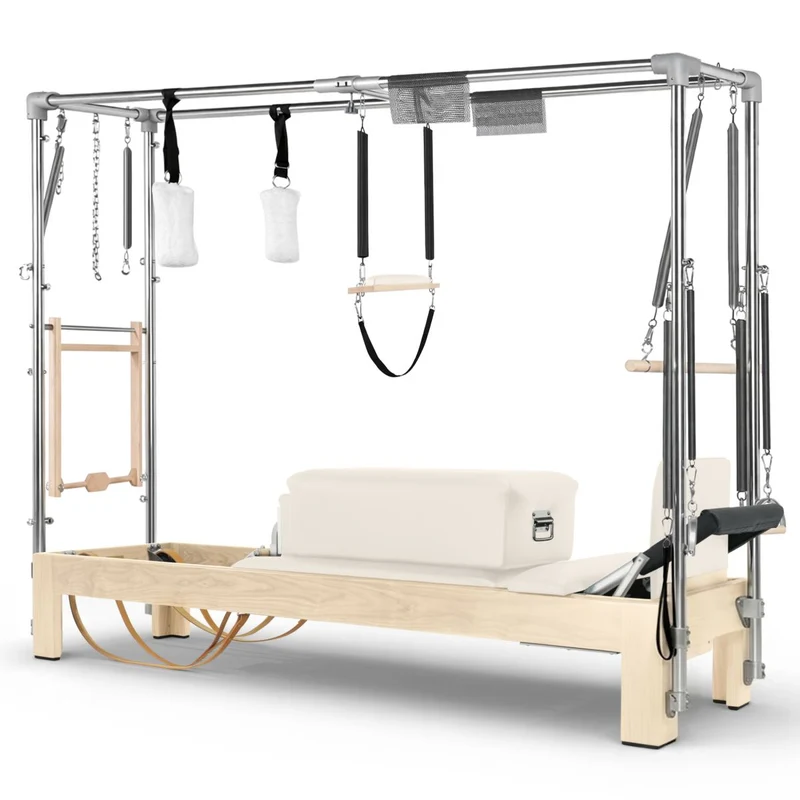 Elina Pilates Klassischer Reformer Cadillac aus Naturholz
