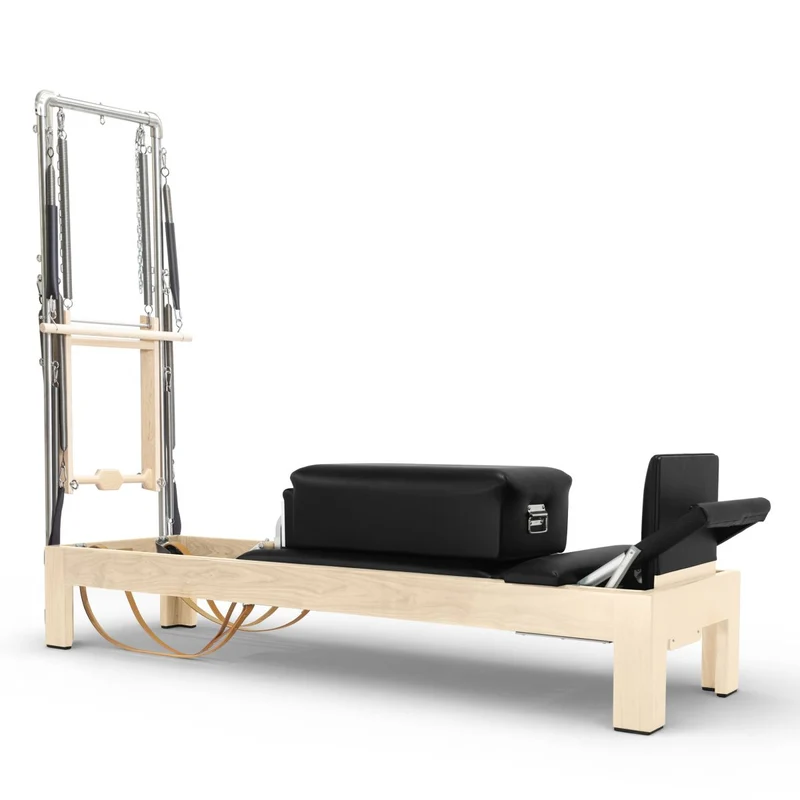 Elina Pilates Klassischer Reformer Naturholz 86" mit Half Cadilalc