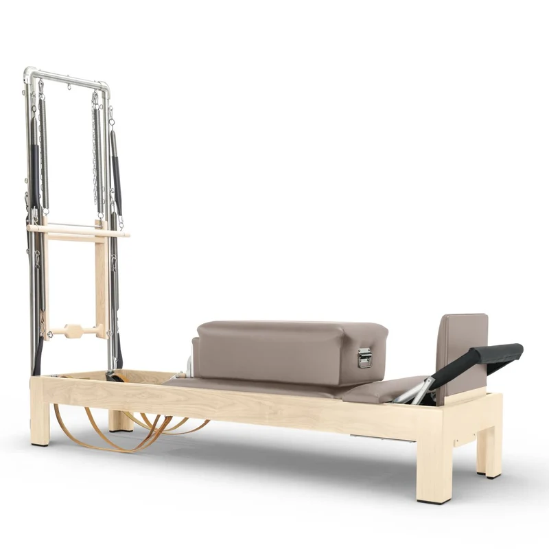 Elina Pilates Klassischer Reformer Naturholz 86" mit Half Cadilalc