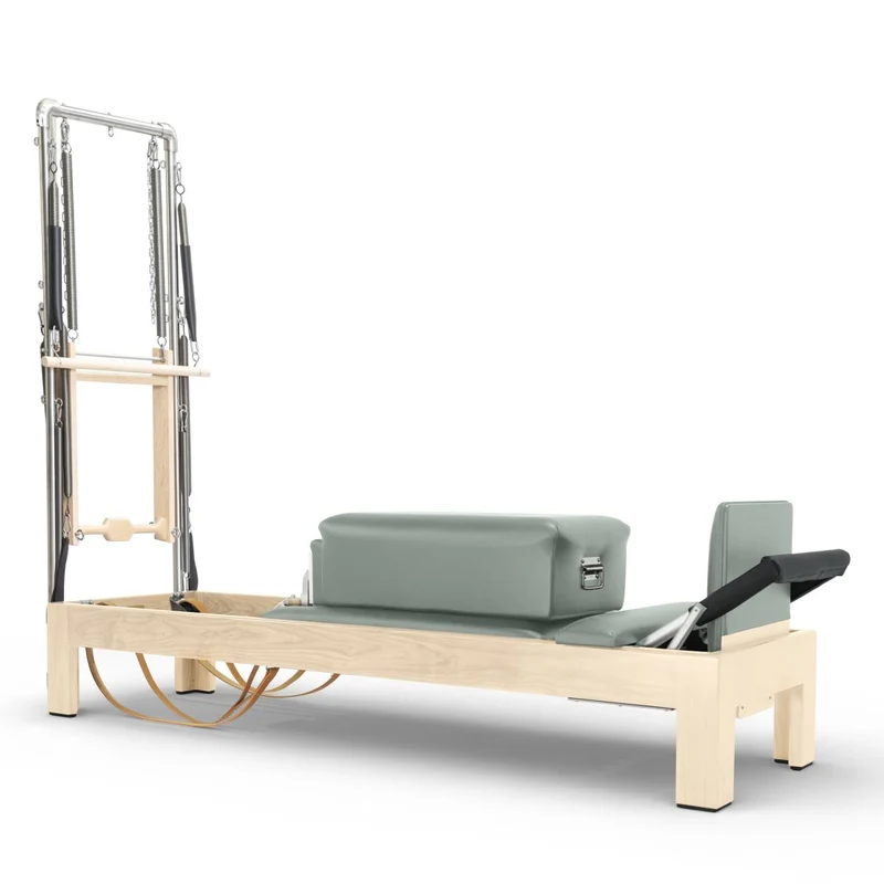 Elina Pilates Klassischer Reformer Naturholz 86" mit Half Cadilalc