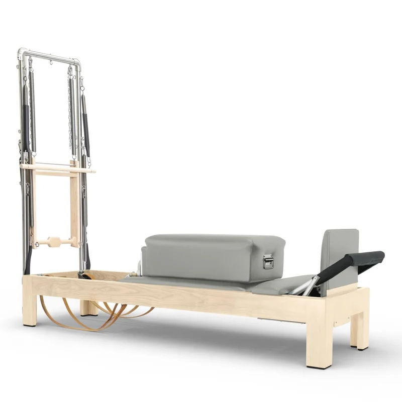 Elina Pilates Klassischer Reformer Naturholz 86" mit Half Cadilalc