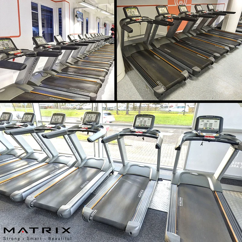 Matrix Cardiogerätepark, 9 Geräte, Laufbänder, Crosstrainer, Ergometer, Stepper etc, neue Modelle, T5x - E5x - U5x - R5x, S5x, gebraucht, überholter Zustand