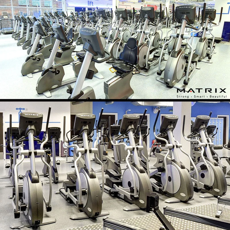 Matrix Cardiogerätepark, 9 Geräte, Laufbänder, Crosstrainer, Ergometer, Stepper etc, neue Modelle, T5x - E5x - U5x - R5x, S5x, gebraucht, überholter Zustand