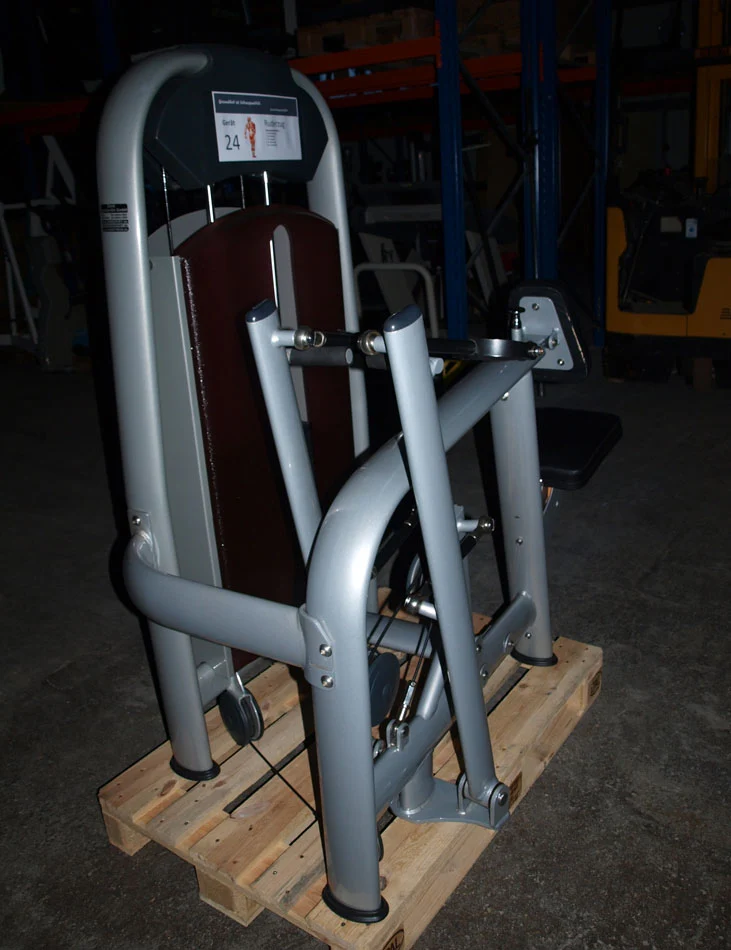 Realleader Latisolator / Lat-Rudern / Seated Row / Rear Delt, Silber, gebraucht