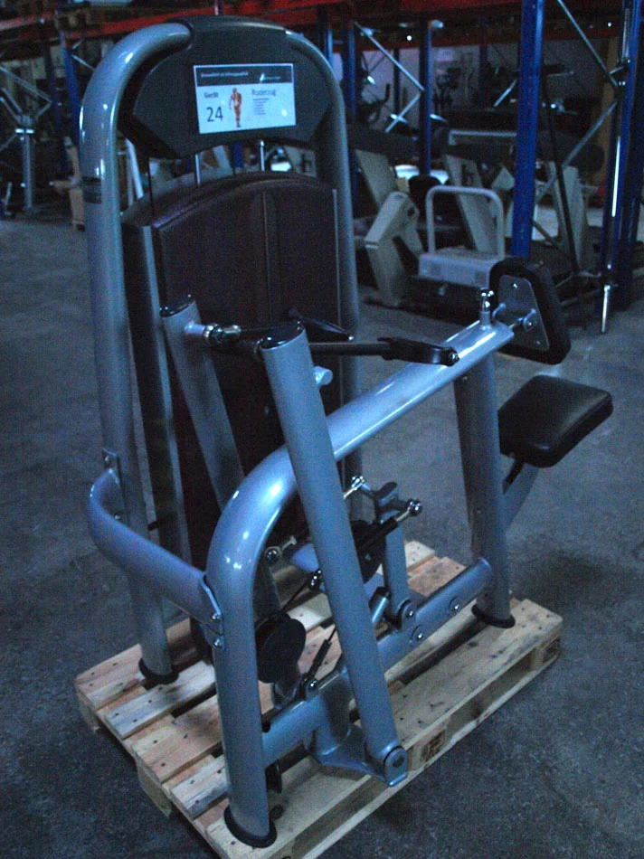 Realleader Latisolator / Lat-Rudern / Seated Row / Rear Delt, Silber, gebraucht