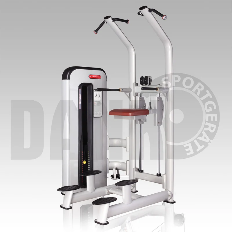 Aehnlich Star Trac, TechnoGym oder Gym80 - Danksport S-Line Gerätepark - 30 Kraftgeräte & Zubehör, Neue Geräte, Farbe Silber, Polster Braun