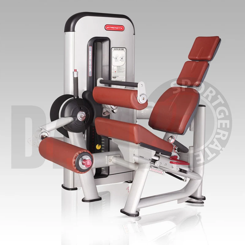 Aehnlich Star Trac, TechnoGym oder Gym80 - Danksport S-Line Gerätepark - 30 Kraftgeräte & Zubehör, Neue Geräte, Farbe Silber, Polster Braun
