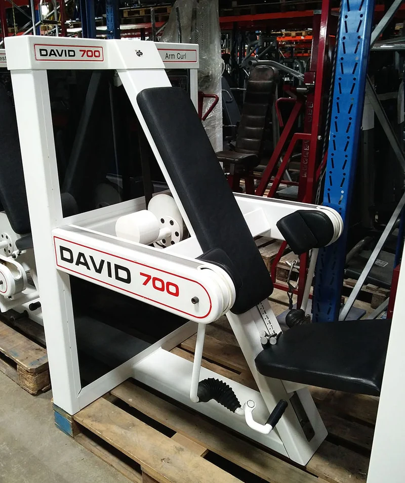 David Kraftgerätepark, 11 Fitnessgeräte, Weiß, gebraucht
