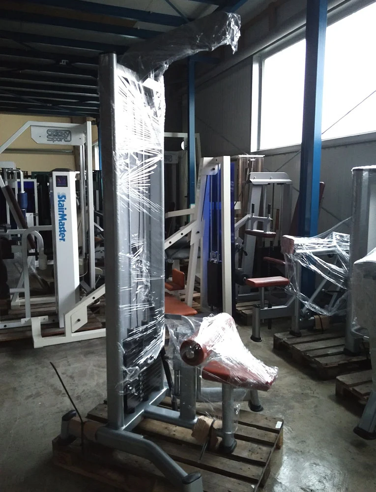 BH Fitness Latzug / Lat Pull Down, 110kg Gewichtsblock, Silber, Strength Line, gebraucht