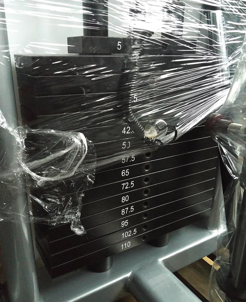 BH Fitness Latzug / Lat Pull Down, 110kg Gewichtsblock, Silber, Strength Line, gebraucht