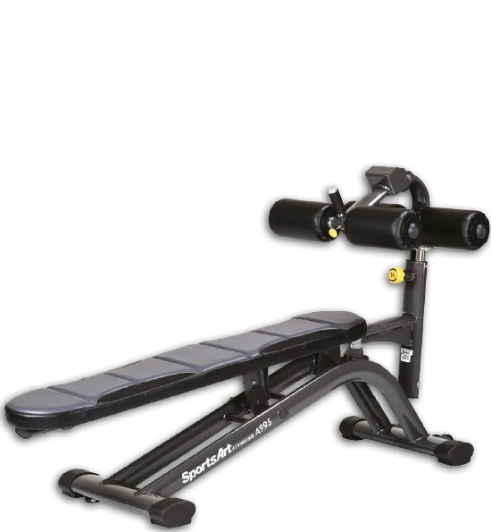 Sportsart Crunch Bench, verstellbare Bauchbank A995