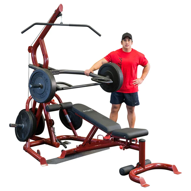 Body-Solid Leverage Gym inkl. Hantelbank GLGS100P4