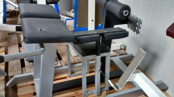 Joschko Hyperextension / Rückenstrecker, gerade, silber, gebraucht