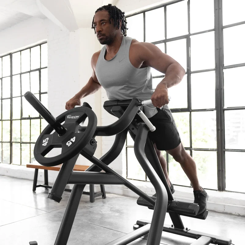Vision Fitness Rudermaschine schräg (plate loaded)
