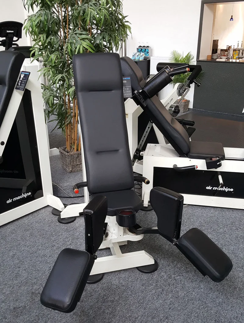 Air Machine Zirkel, 14 Fitnessgeräte mit Widerstand über Luftdruck inkl. Kompressor, Ähnlich Hydraulik, gebraucht zum Sonderpreis