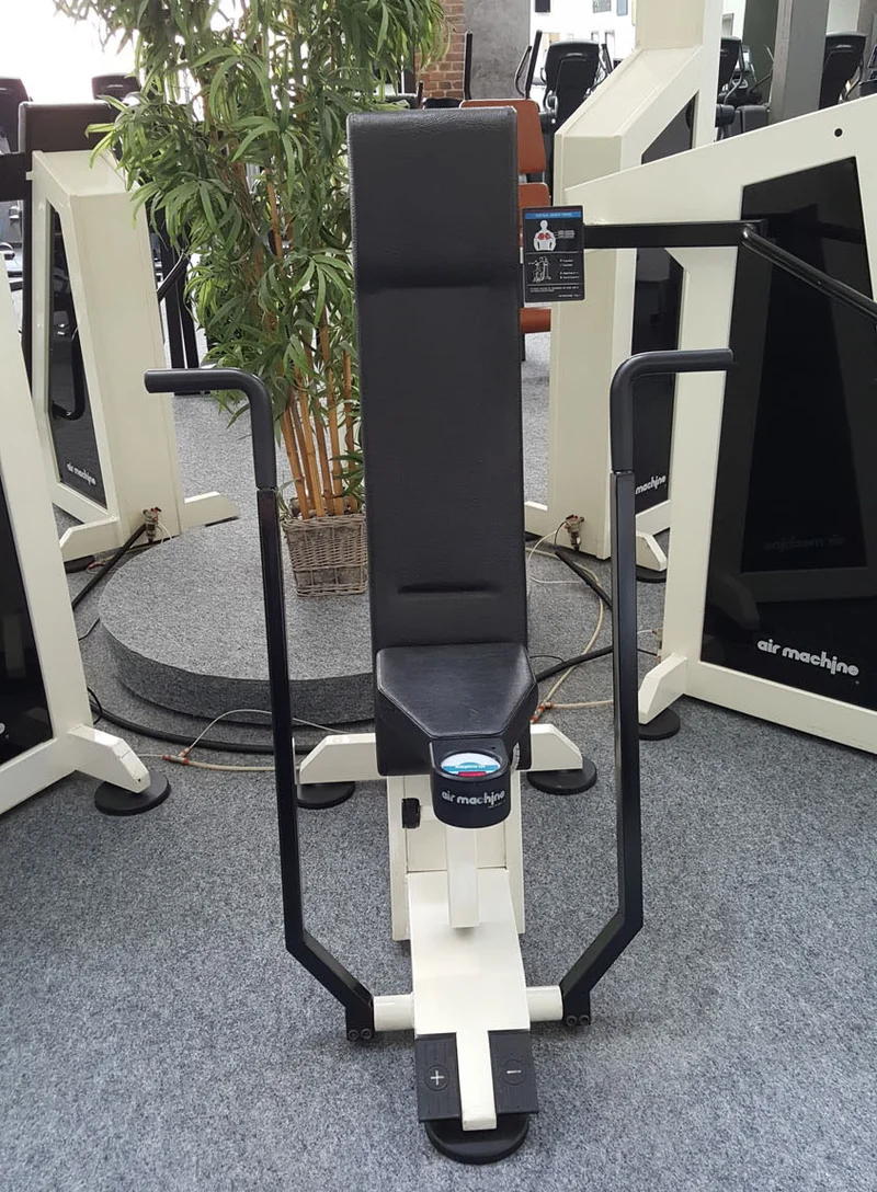 Air Machine Zirkel, 14 Fitnessgeräte mit Widerstand über Luftdruck inkl. Kompressor, Ähnlich Hydraulik, gebraucht zum Sonderpreis