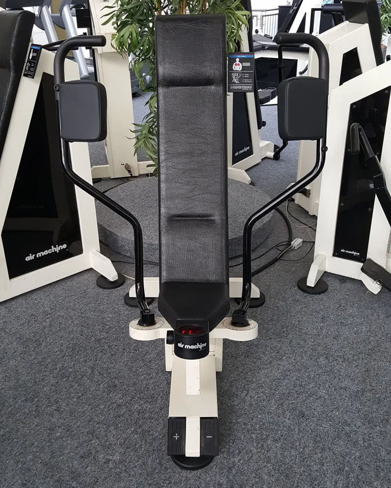 Air Machine Zirkel, 14 Fitnessgeräte mit Widerstand über Luftdruck inkl. Kompressor, Ähnlich Hydraulik, gebraucht zum Sonderpreis