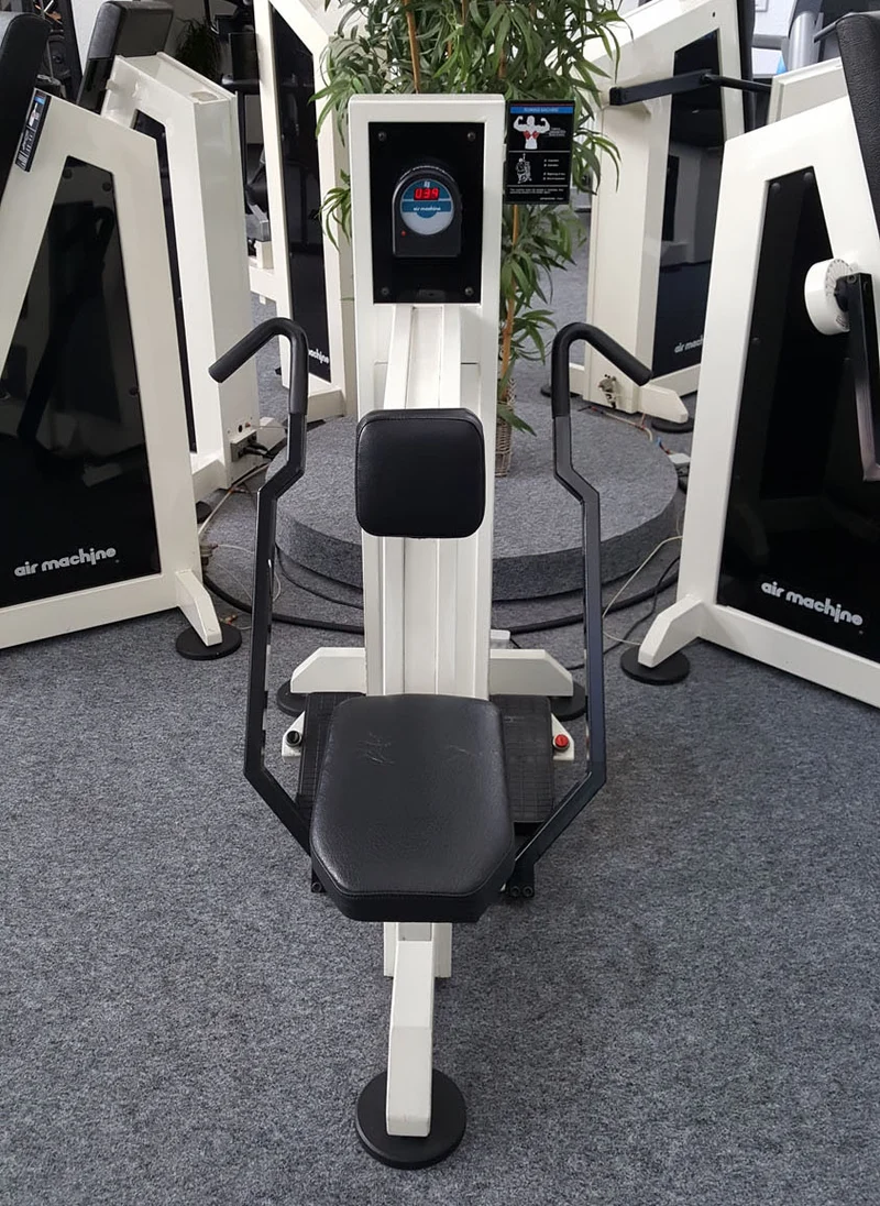 Air Machine Zirkel, 14 Fitnessgeräte mit Widerstand über Luftdruck inkl. Kompressor, Ähnlich Hydraulik, gebraucht zum Sonderpreis