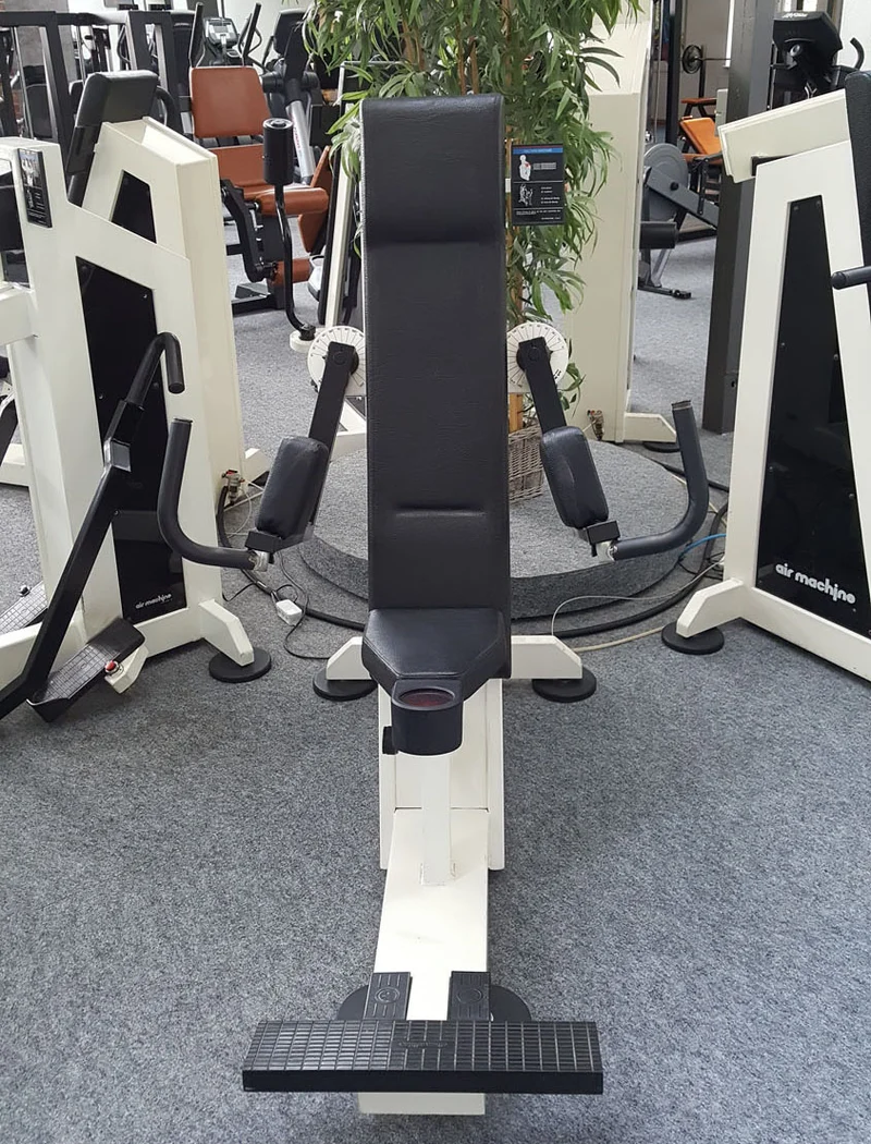 Air Machine Zirkel, 14 Fitnessgeräte mit Widerstand über Luftdruck inkl. Kompressor, Ähnlich Hydraulik, gebraucht zum Sonderpreis