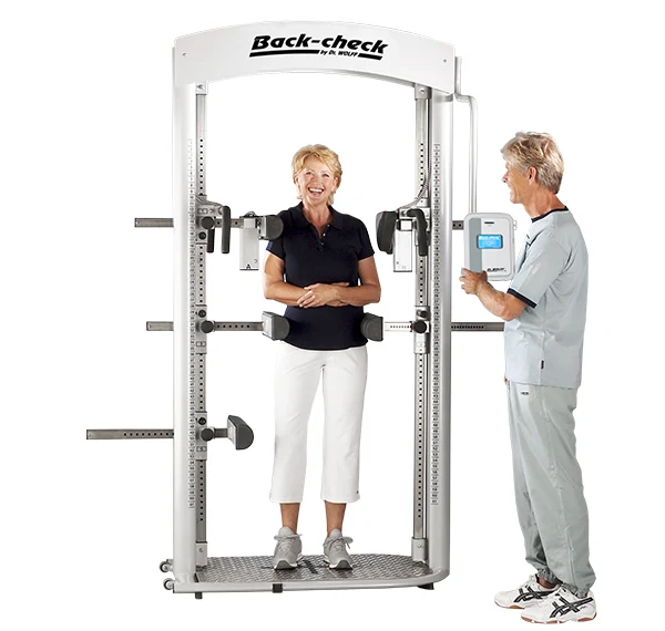 Dr. Wolff Back Check 607, NEUES MODELL, Touchscreen, Silber, guter gebrauchter Zustand