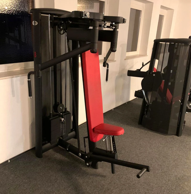 Gym80 Sygnum - 20 Kraftgeräte, 17 Bänke, Ständer, Ablagen etc - Gerätepark, Matt-Schwarz Sonderfarbe, gebraucht - Neuwertig