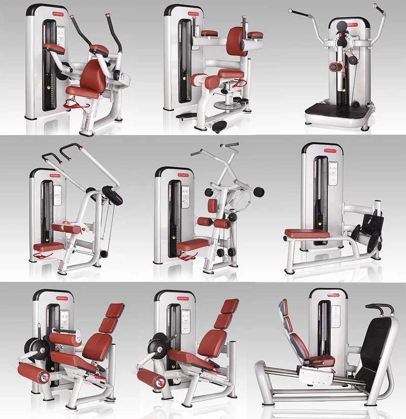 Komplette Fitnessstudio Einrichtung - Gerätepark mit über 45 Kraftgeräten - Danksport S-Line Set mit 45 Fitnessgeräten & Zubehör, Ausstellungsgeräte vergleichbar mit Gym80, Nautilus, Star Trac oder TechnoGym