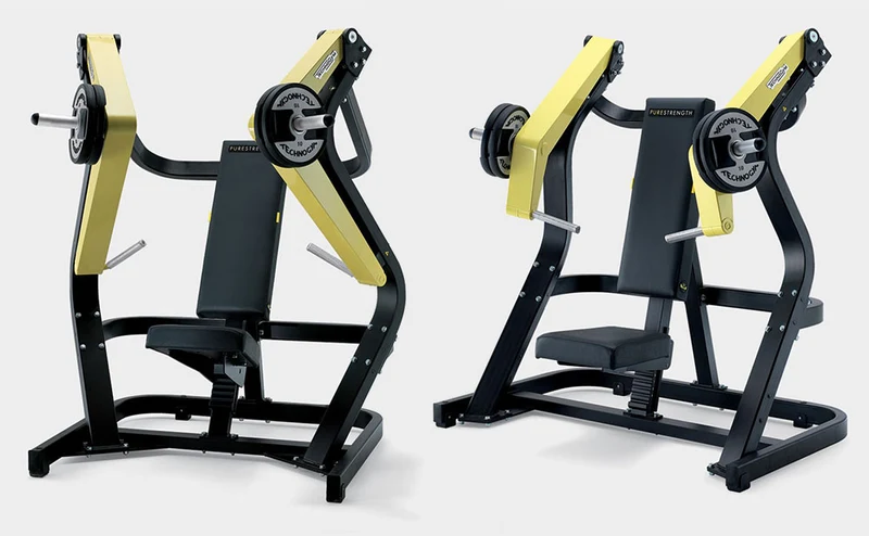 TechnoGym Pure Strength Set, 6 Plate loaded Kraftgeräte, Baujahr 2014, sehr junge gebrauchte Fitnessgeräte - weitere Geräte auf Anfrage