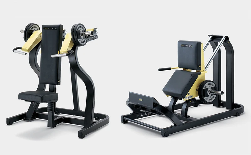 TechnoGym Pure Strength Set, 6 Plate loaded Kraftgeräte, Baujahr 2014, sehr junge gebrauchte Fitnessgeräte - weitere Geräte auf Anfrage