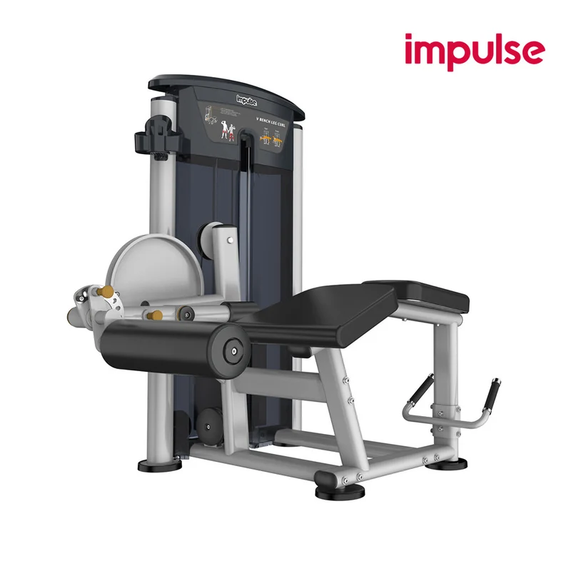 Impulse Fitness Beinbeuger liegend, IT9521, Prone Leg Curl, 90kg Gewichtsblock