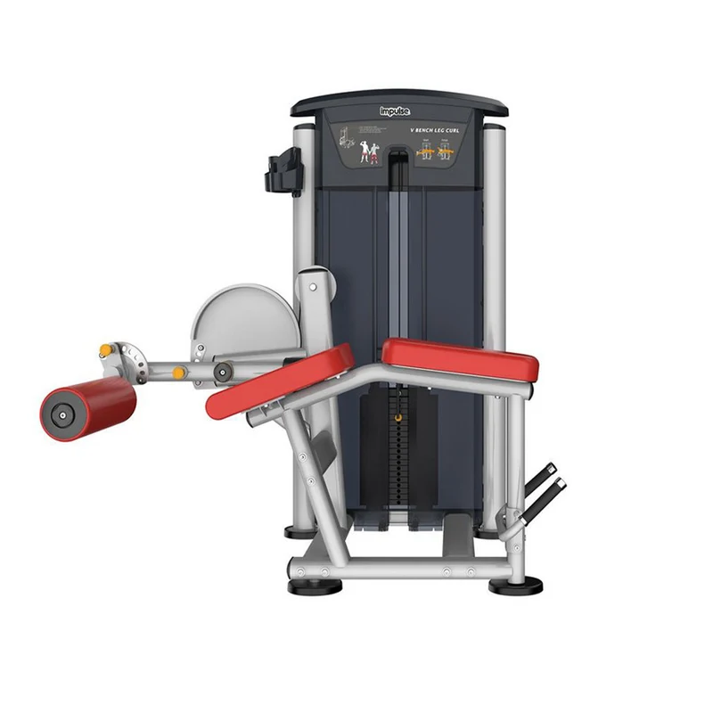 Impulse Fitness Beinbeuger liegend, IT9521, Prone Leg Curl, 90kg Gewichtsblock