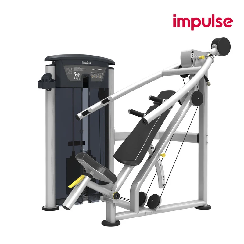 Impulse Fitness Bankdrücken, Schrägbankdrücken, Schulterpresse, 3 in 1 Kombimaschine, IT9529, Multi Press, 90kg Gewichtsblock