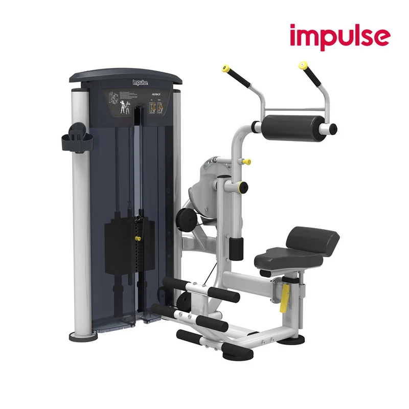 Impulse Fitness Bauch und Rückenstrecker, 2 in 1 Kombimaschine, IT9534, Abdominal/Back Extension, 90kg Gewichtsblock