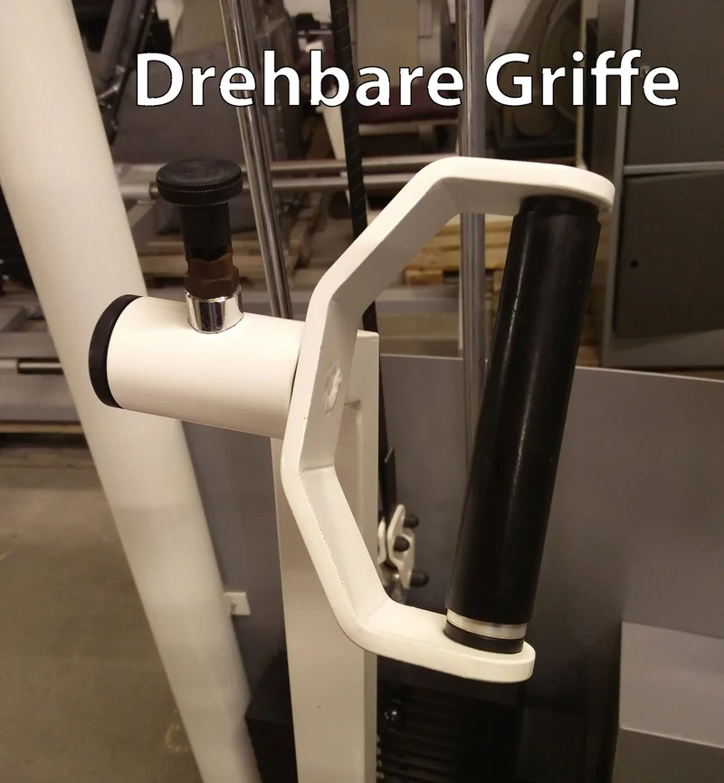 Kaphingst Bankdrückmaschine, Brustpresse, drehbare Griffe, MPG, Farbe Weiß, gebraucht - überholter Zustand