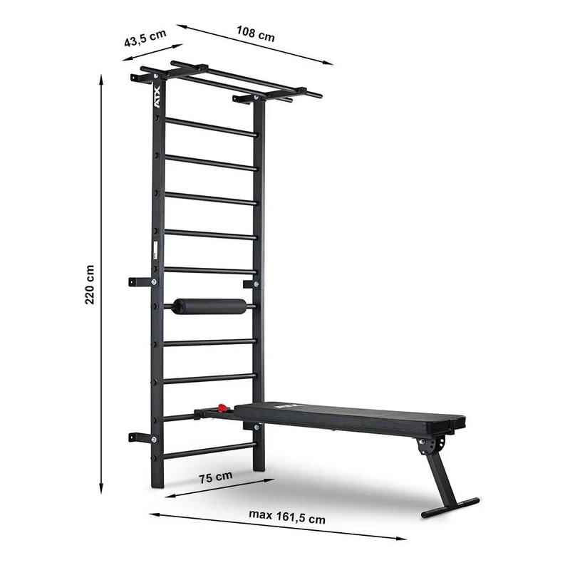 ATX Wall Bar Gym / Sprossenwand mit Bank