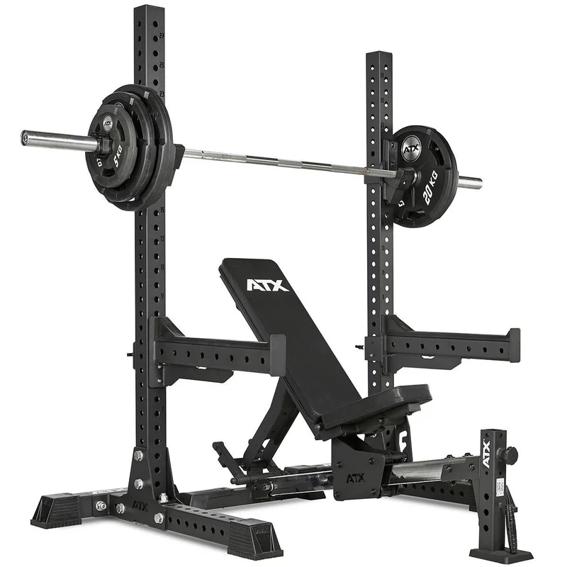 ATX Free Stands - massives Hantel Rack freistehend inkl. J-Hooks und Safety Spotter Arms