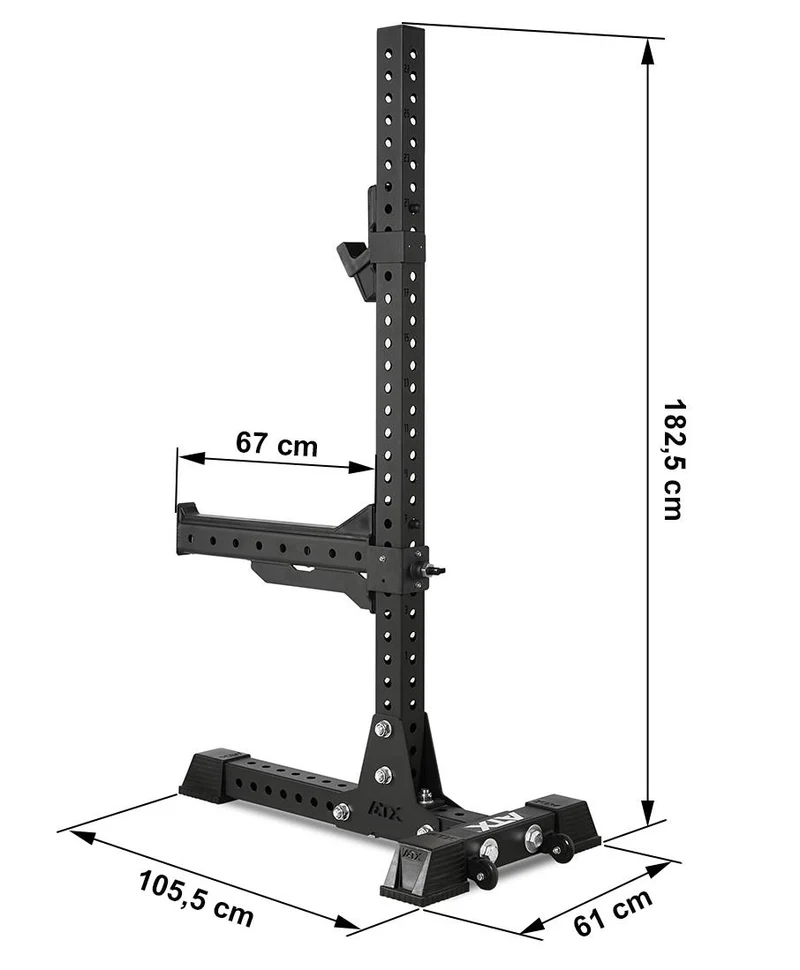 ATX Free Stands - massives Hantel Rack freistehend inkl. J-Hooks und Safety Spotter Arms