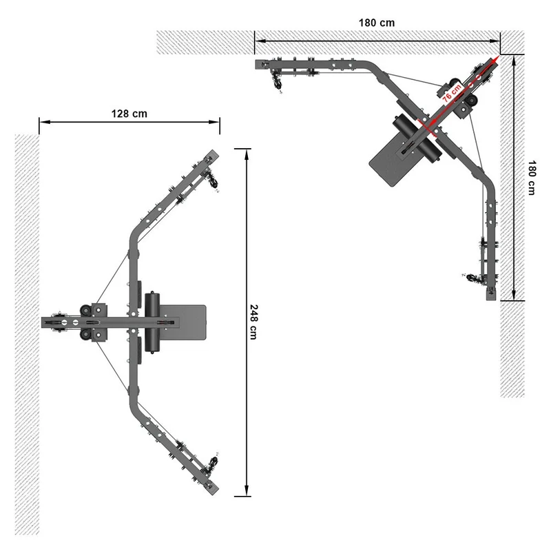 ATX Latzug - Cable Cross Zugstation - Cable Pull Corner Station