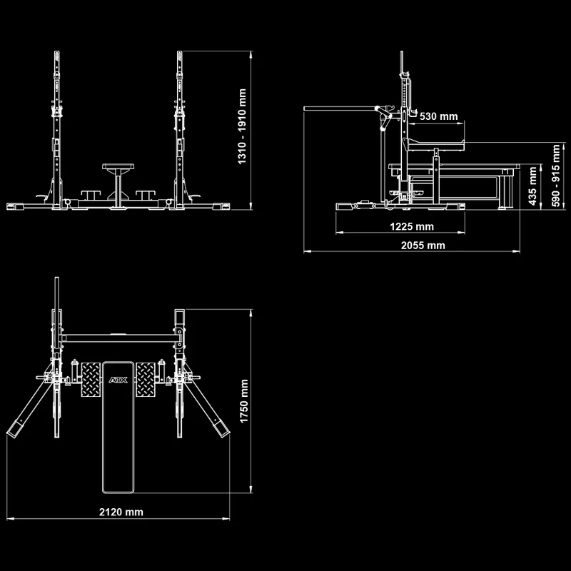 ATX Combo Rack - Wettkampf Rack - IPF approved