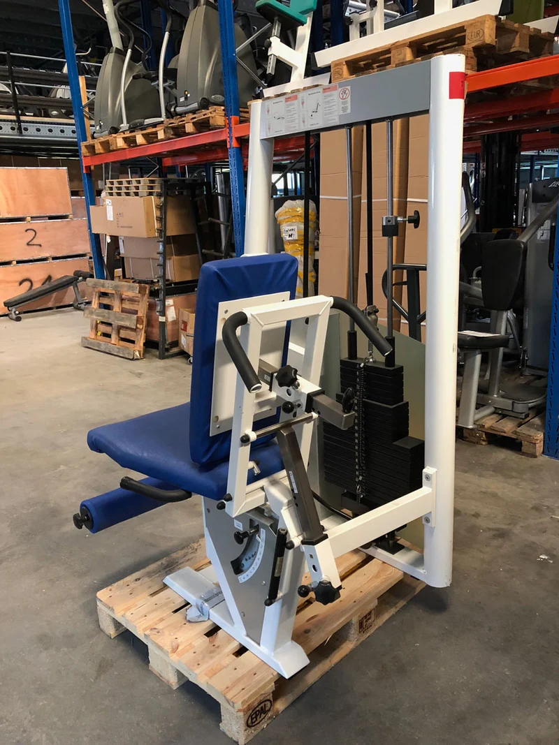Kaphingst Beinstrecker Beinbeuger KOMBIgerät, sitzend-liegend verstellbar, MPG, Farbe Weiß, gebraucht - überholter Zustand