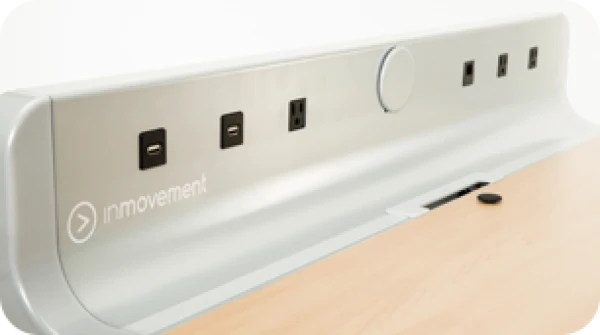 Life Fitness InMovement, Schreibtisch Laufband, Treadmill Desk Büro, Rahmen Silber, Ablage Hell, 1 Jahr alt, NEUwertig - Top Zustand