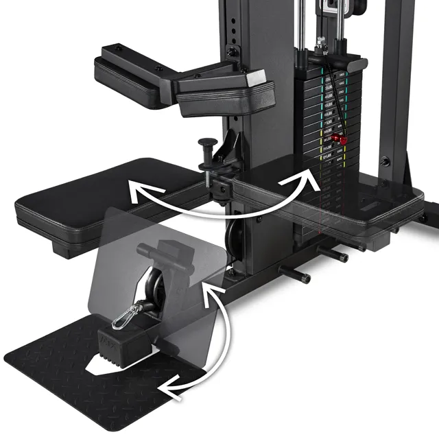 ATX Multiplex Workout Station - Multi Gym - Inklusive 107,5kg Gummi Hantelscheiben - Vorteilspaket
