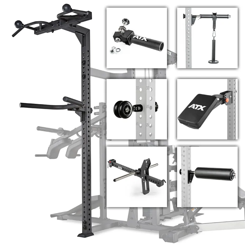 ATX Multiplex Workout Station - Multi Gym - Inklusive 107,5kg Gummi Hantelscheiben - Vorteilspaket