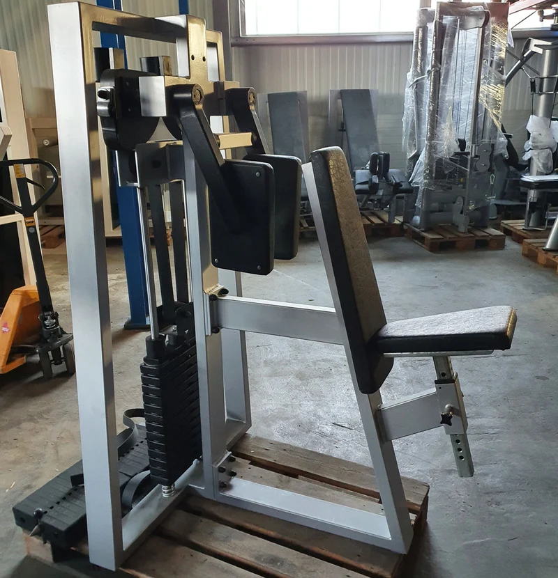 Seithebemaschine, Schultermaschine, Lateral Raise, Polster Schwarz, gebraucht