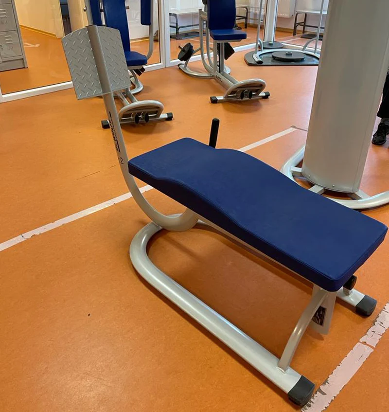 Dr. Wolff Abdominal-Trainer 336, Bauchbank, Rahmenfarbe Silber - gebrauchter - überholter Zustand