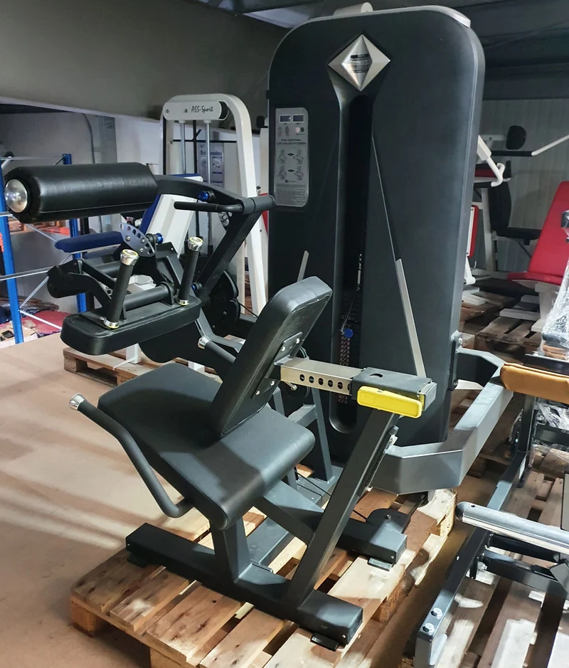 Dank Sport Beinstrecker und Beinbeuger Kombigerät 2 in 1 , Leg Curl and Leg Extension, Rahmen Schwarz, Polster Schwarz, Ausstellungsgerät - aufgebaut