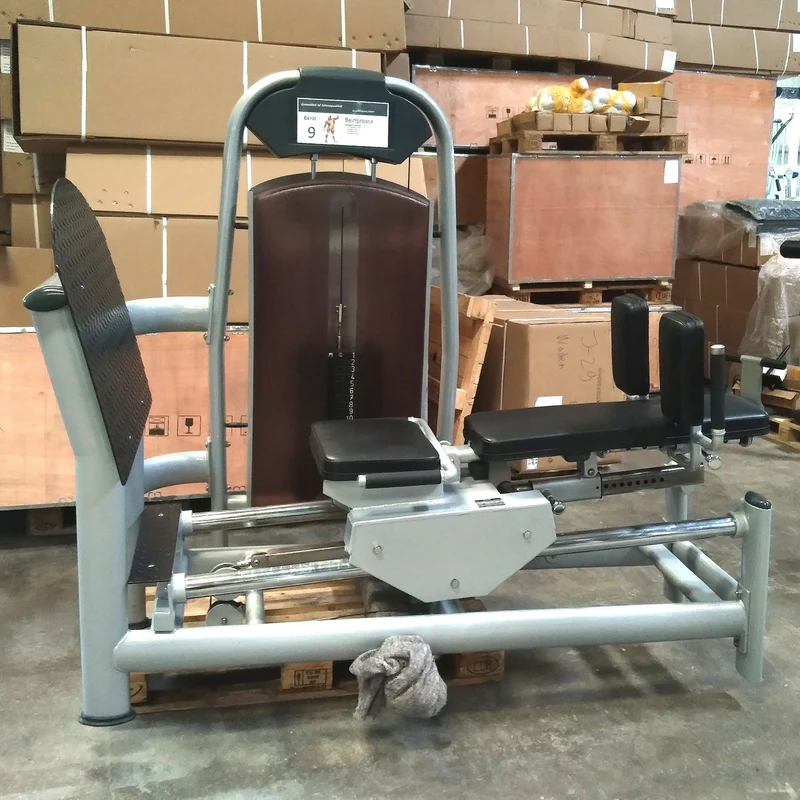 Realleader Beinpresse verstellbar, ähnlich Funktionsstemme, sitzend und liegend, Leg Press, Silber, gebraucht
