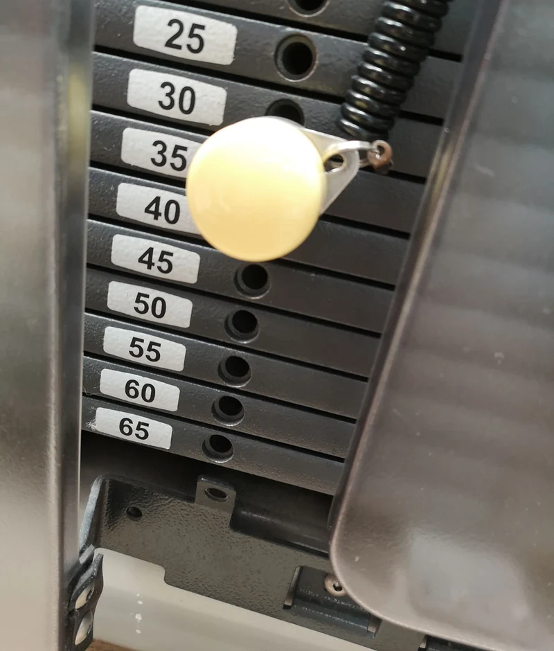 TechnoGym Upper Back, Rudern Row, Latisolator, Selection Line - Neues Modell mit Plastikverkleidung, Polster Braun, gebraucht - überholter Zustand