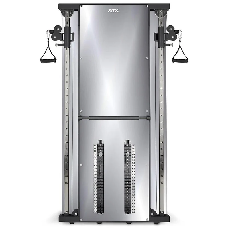 ATX Duale Wandzugstation -Mirror- mit 2 x 60 kg Steckgewichten