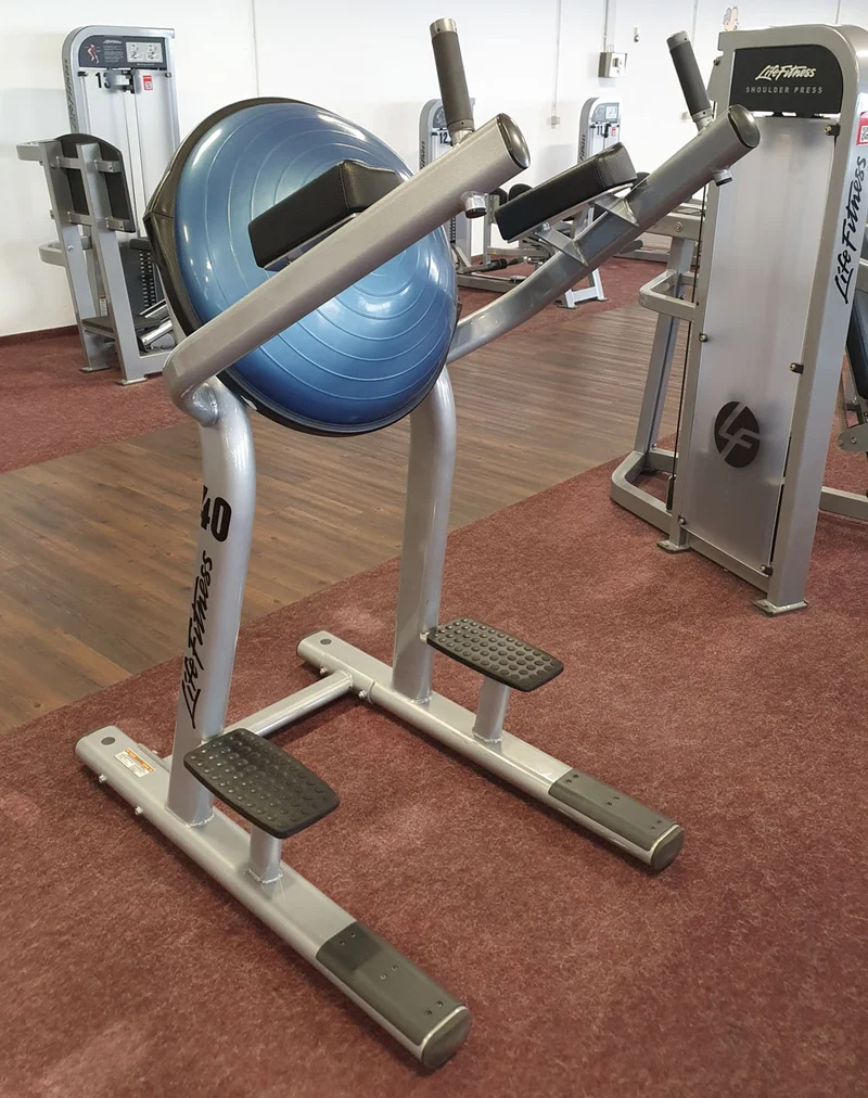 Life Fitness Bosu Ball Beinheber Gymnastikball, Leg Raise SLR, Signature Serie, Rahmenfarbe Silber, gebrauchter - überholter Zustand